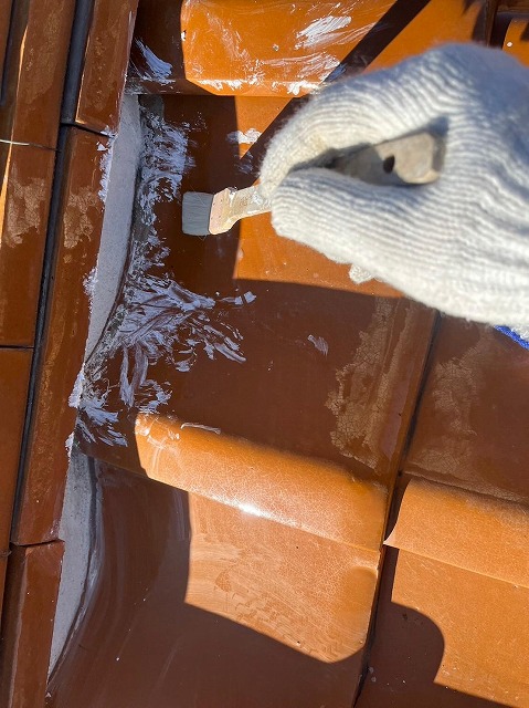 甲府市　瓦屋根工事